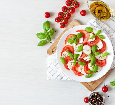 Tomaten mit Mozzarella