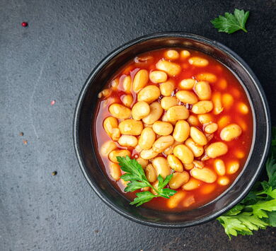 Bohnen in Tomatensauce