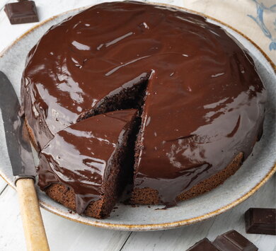 Pastel de calabacín y chocolate