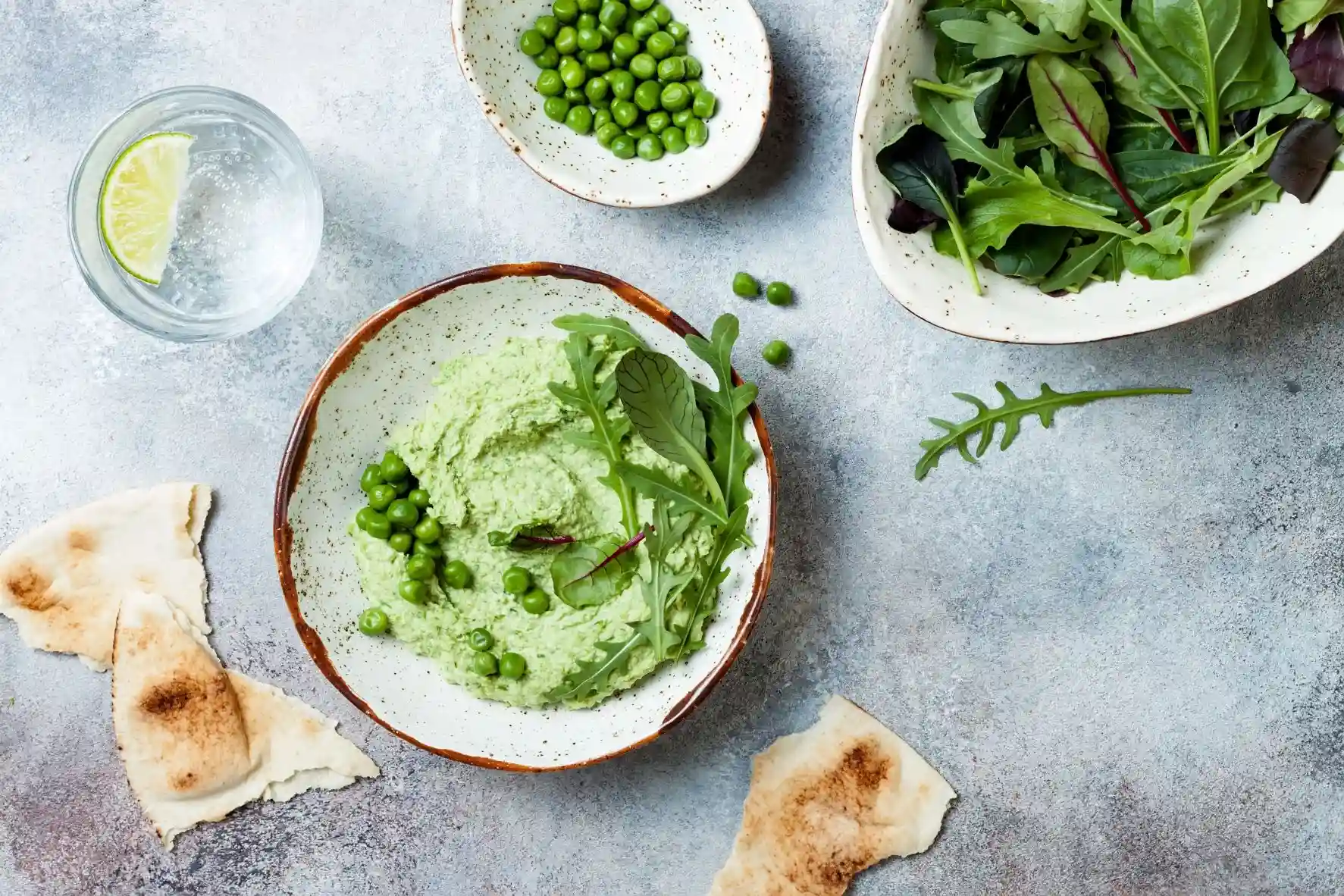 Pâte à tartiner aux pois verts