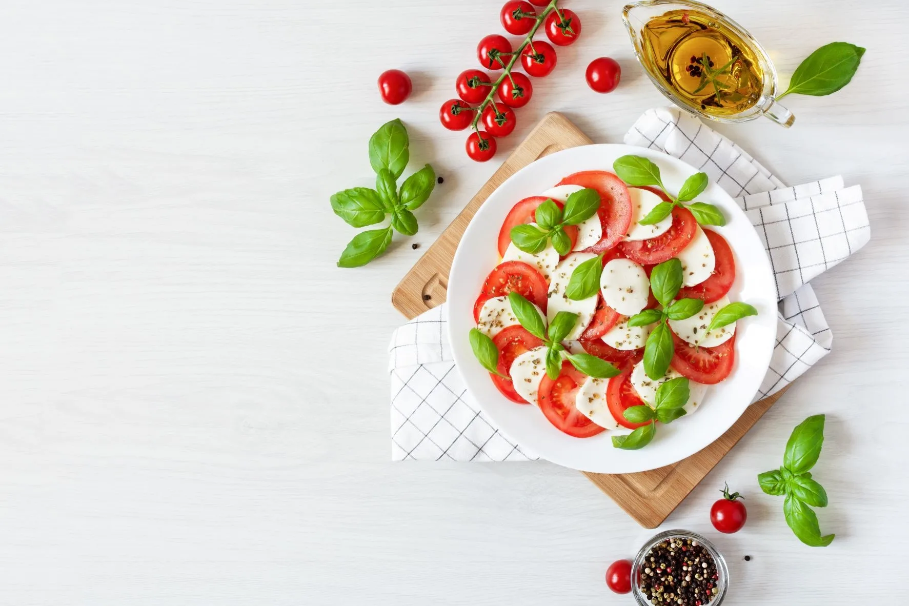 Tomates con mozzarella