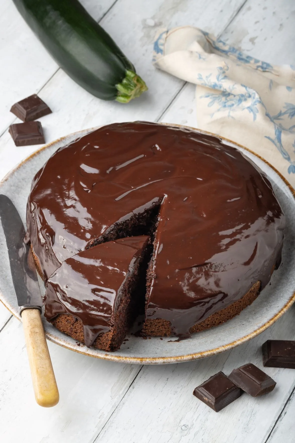 Gâteau au chocolat et aux courgette